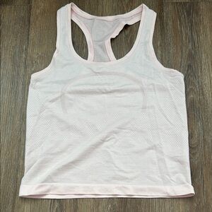 Swiftly Tech Racerback Tank Top 2.0 Waist Length Flush Pink